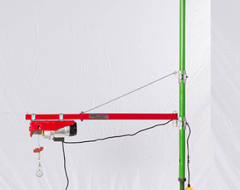 單立柱上盡量安裝固定式微型電動葫蘆